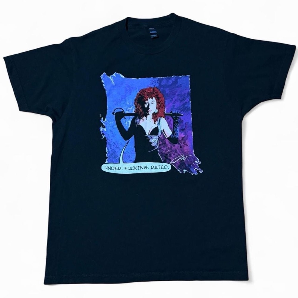 2017 Tori Amos #MilitiaOfTheMind Native Invader Under Rated Tour T-shirt L 21x29